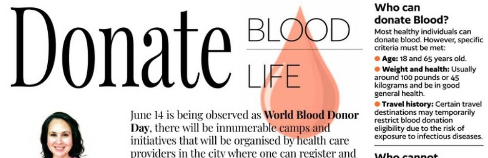 Donate Blood Life, World Blood Donor